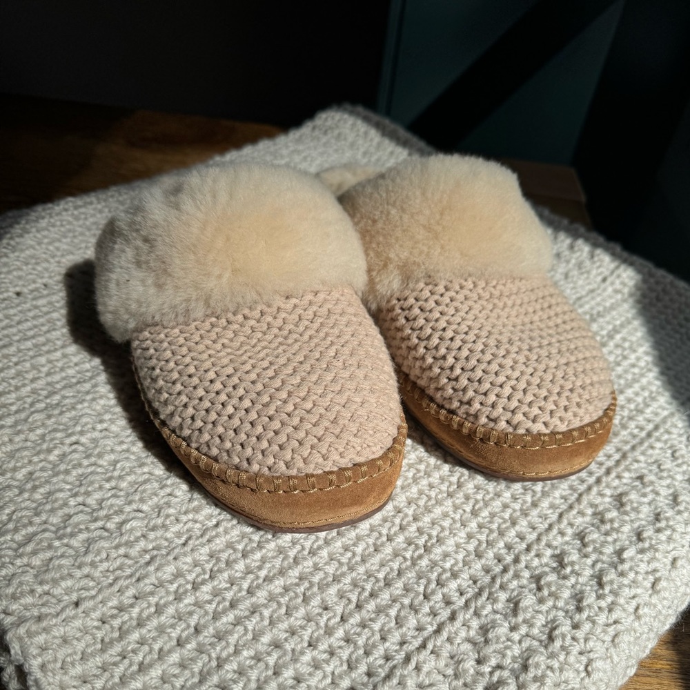 Cozy UGG knit slippers